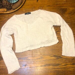 Forever 21 crochet  knit cropped sweater